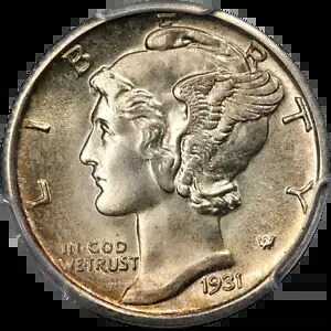 1931-D マーキュリー ダイム PCGS MS66 FB 極上のアイアピール ストロングストライク｜WORLD RESOURCE【KING店】