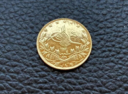 新しいトルコ 21K 金貨 1327 1 リラ オスマン帝国、100 クルシュ