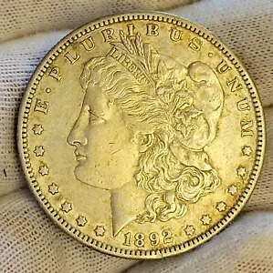1892 S モーガン シルバー ダラー オールド クリーニング * ミーティー キー コイン*