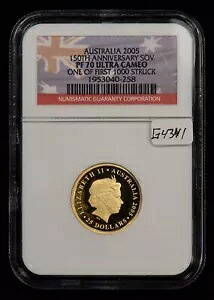 1983 マン島ソブリン ゴールド コイン プルーフ - NGC PF 68 - .2355 AGW - G4342