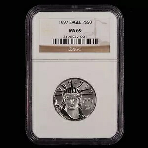 1997 1/2oz プラチナ イーグル $50 - NGC グレード MS69