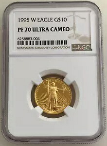 1995-W $10 アメリカン ゴールド イーグル NGC PF70 UCam 1/4 オンス｜WORLD RESOURCE【KING店】
