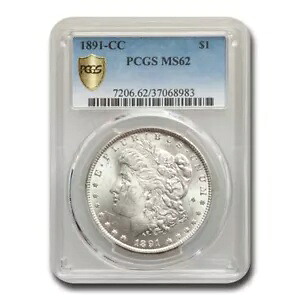 1891-CC モルガン ドル MS-62 PCGS