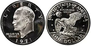 1971-S シルバー アイゼンハワー アイク ドル PCGS PF 67 CAM DDO FS-103 (015.8) 各種