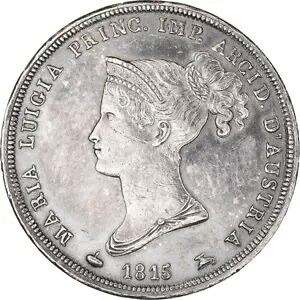 [#889890] コイン、イタリア州、パルマ、マリア ルイジア、2 リラ、1815 年、パルマ、オーストラリア