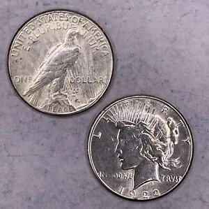 1922-S シルバー ピース ダラー AU ロット 20 S$1 コイン