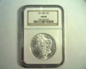 1878 8TF モーガン シルバー ドル NGC MS64 素敵なオリジナル コイン プレミアム品質 PQ｜WORLD RESOURCE【KING店】 314,820円