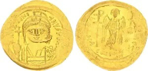 Byzantium Justinianus I. 527-565 Constantinople Gold Solidus vz 81099-｜WORLD RESOURCE【KING店】