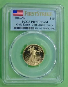 2016-W USA 1/4オンス。ゴールド イーグル $10 PCGS PR70DCAM 314,820円