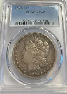 1893 CC モーガン $1 PCGS VF20