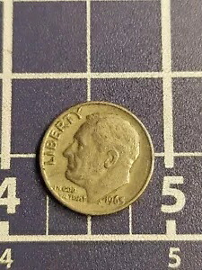 1965 ダイム ノー ミント マーク ルーズベルト ダイム エラー コイン通貨 318,780円