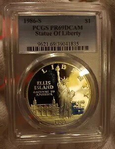 1986-S PCGS PR69DCAM シルバー ダラー自由の女神像