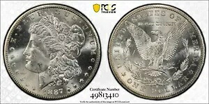 1887 S モーガン シルバー ドル 1 ドル PCGS MS 64|WORLD RESOURCE【KING店】