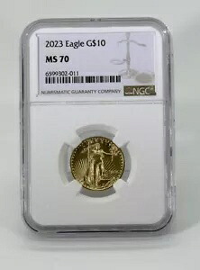 2023 アメリカン ゴールド イーグル 1/4 オンス $10 - NGC MS70｜WORLD RESOURCE【KING店】