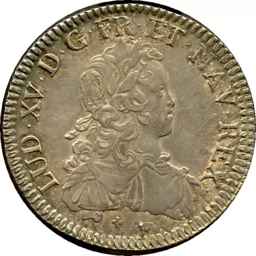 フランス 1720 シルバー エキュ ルイ15世 初期の希少タイプ！｜WORLD RESOURCE【KING店】