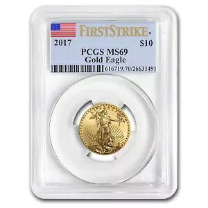 2017 1/4 オンス アメリカン ゴールド イーグル MS-69 PCGS (FirstStrike?)｜WORLD RESOURCE【KING店】