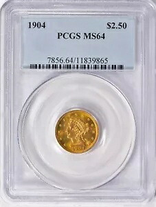 1904 リバティ ヘッド クォーター イーグル $2.5 ゴールド PCGS MS64|WORLD RESOURCE【KING店】