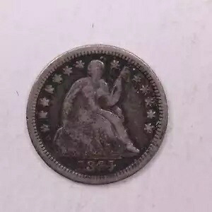 1844-O シーテッド リバティ ハーフ ダイム、VF、コイン、ストア セール #18881