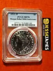 2021 $1 D シルバー モーガン ドル PCGS MS70 クラシック ブルー ラベル デンバー｜WORLD RESOURCE【KING店】