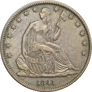 1841-O XF45 着席ハーフダラー、PCGS 49776793｜WORLD RESOURCE【KING店】