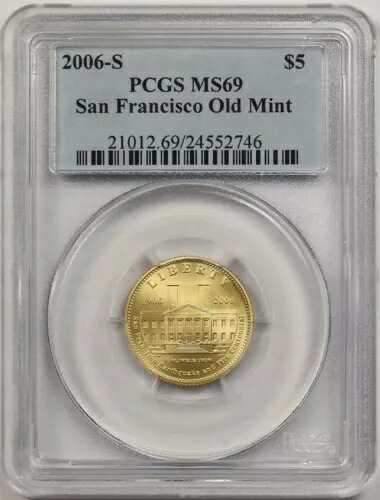 2006-S サンフランシスコ オールド ミント $5 PCGS MS 69 ゴールド モダン 記念品｜WORLD RESOURCE【KING店】