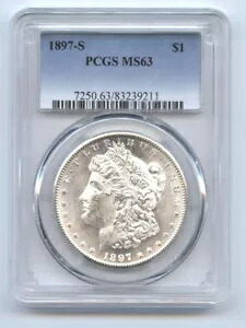 1897-S $1 - PCGS MS63-光沢&素敵な色-モーガンシルバードル-｜WORLD RESOURCE【KING店】