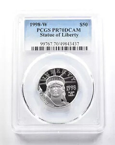 1998-W $50 アメリカン プラチナ イーグル 1/2 オンス プラチナ PR70 DCAM PCGS *5787｜WORLD RESOURCE【KING店】