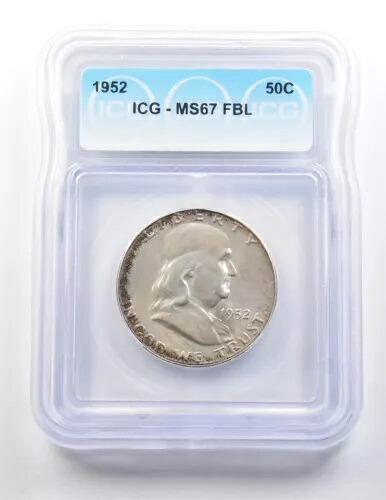 1952 フランクリン ハーフダラー MS67 FBL ICG *9548｜WORLD RESOURCE【KING店】 325,710円