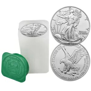 20 のオープンロール - 2024 (P) $1 1 オンス アメリカン シルバー イーグル スター プライベート GEM BU｜WORLD RESOURCE【KING店】