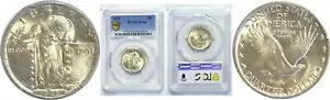 1923 25C スタンディング リバティ クォーター PCGS MS-66｜WORLD RESOURCE【KING店】 728,200円
