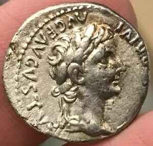ローマ帝国 シルバー AR デナリウス ティベリウス リウィア 着席 14-37 AD (トリビュート ペニー)