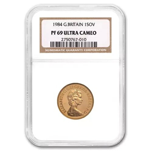 1984年 イギリス ゴールドソブリン エリザベス2世 PF-69 NGC｜WORLD RESOURCE【KING店】