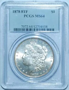 1878 8TF PCGS MS64 VAM-16 トリプルスター 8 テールフェザー モーガン シルバー ダラー
