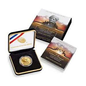 2024-W プルーフ 5 ドル ハリエット タブマン ゴールド コイン、ボックス、OGP、COA 付き
