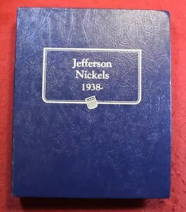 1938 ～ 1989 年代のジェファーソン ニッケルス、中古ホイットマン アルバム、プルーフ 137 コイン サークルおよび UNC 付き｜WORLD RESOURCE【KING店】