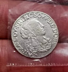 コイン 1/12 ecu (1 luigino) 1665 フランス (ドンブ) アンヌ・マリー・ルイーズ・ドルレアン。|WORLD RESOURCE【KING店】