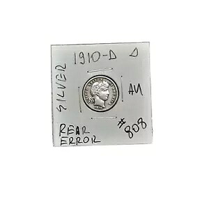 1910-D US Barber リバティ シルバー レア ダイム コイン コレクション ? リア エラー ? 808 ? V3 ?｜WORLD RESOURCE【KING店】 117,700円