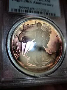 2006 W PCGS PR69 DCAM アメリカン シルバー イーグル ?? トーンド アニバーサリー エディション｜WORLD RESOURCE【KING店】