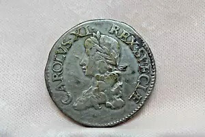1670 スウェーデン カール 11 世王 シルバー 2 マルク コイン｜WORLD RESOURCE【KING店】 117,700円