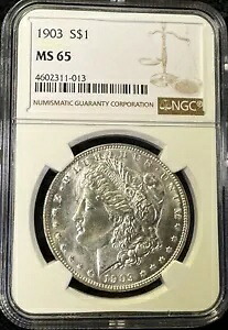 1903-P モルガン シルバー ダラー NGC MS65、美しいコイン 送料無料｜WORLD RESOURCE【KING店】