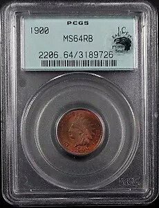1900 インディアンヘッドセントが PCGS によって MS 64 RB を認定しました。|WORLD RESOURCE【KING店】