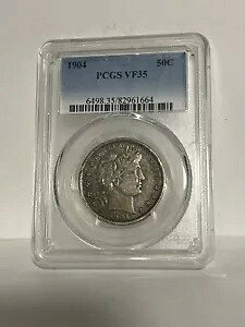 1904 バーバー ハーフダラー PCGS VF35 (トーン)|WORLD RESOURCE【KING店】