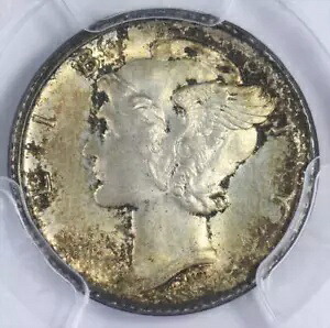 1945 10C PCGS MS 64 部分的なカラーエラー|WORLD RESOURCE【KING店】