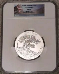 2013-P 5oz シルバー ATB グレートベースン SP-70 NGC - レア: 133 個のみ存在｜WORLD RESOURCE【KING店】
