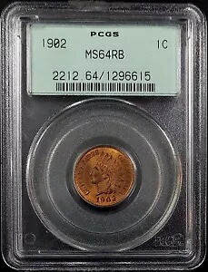 1902 インディアンヘッドセントが PCGS によって MS 64 RB を認定しました。｜WORLD RESOURCE【KING店】 117,700円