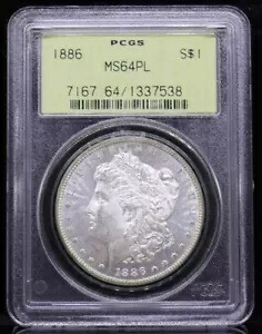 1886 モルガン ドル PCGS MS64PL|WORLD RESOURCE【KING店】