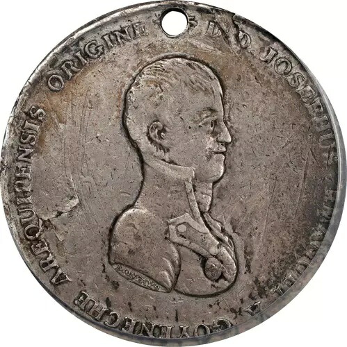 1811年スペイン人ボリビアフェルディナンド7世蜂起鎮圧者メダルPCGS VF詳細|WORLD RESOURCE【KING店】