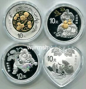 中国 2016 吉祥文化記念銀貨 4x30g 10 元|WORLD RESOURCE【KING店】