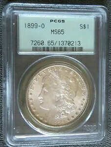 1899年 O モーガン シルバー ドル ~ PCGS MS65 ~OGH ~ 明るい黄金色を帯びた素敵な美しさ|WORLD RESOURCE【KING店】