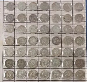 オーストラリア 1/- 1910-63 コレクションのページ。 (49)